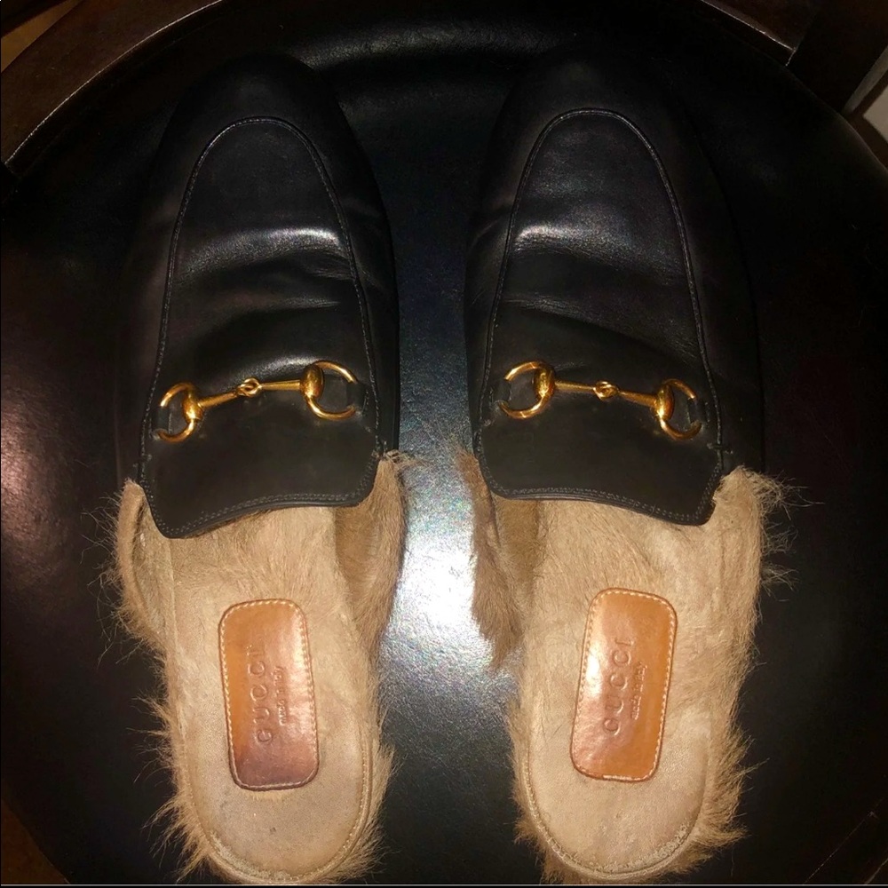 ❤️Gucci💯Authentic Princetown Leather Shoe Black.